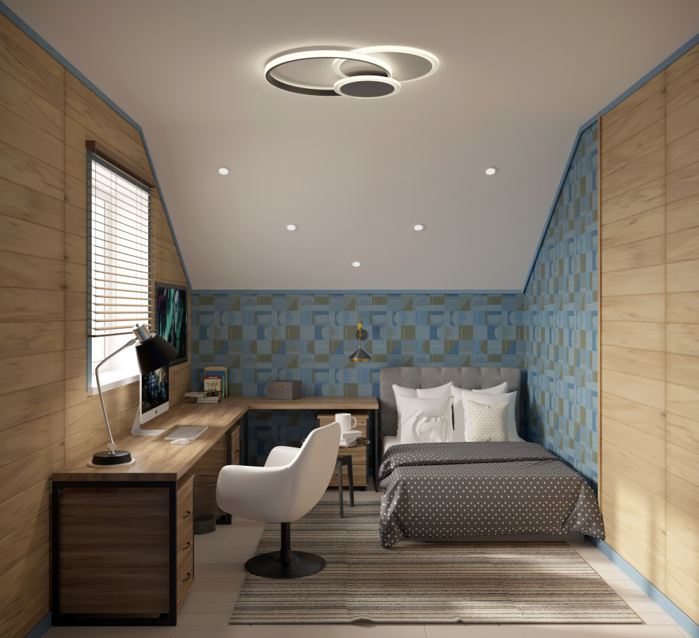 Интерьер жилого домас мансардой,г. Бор