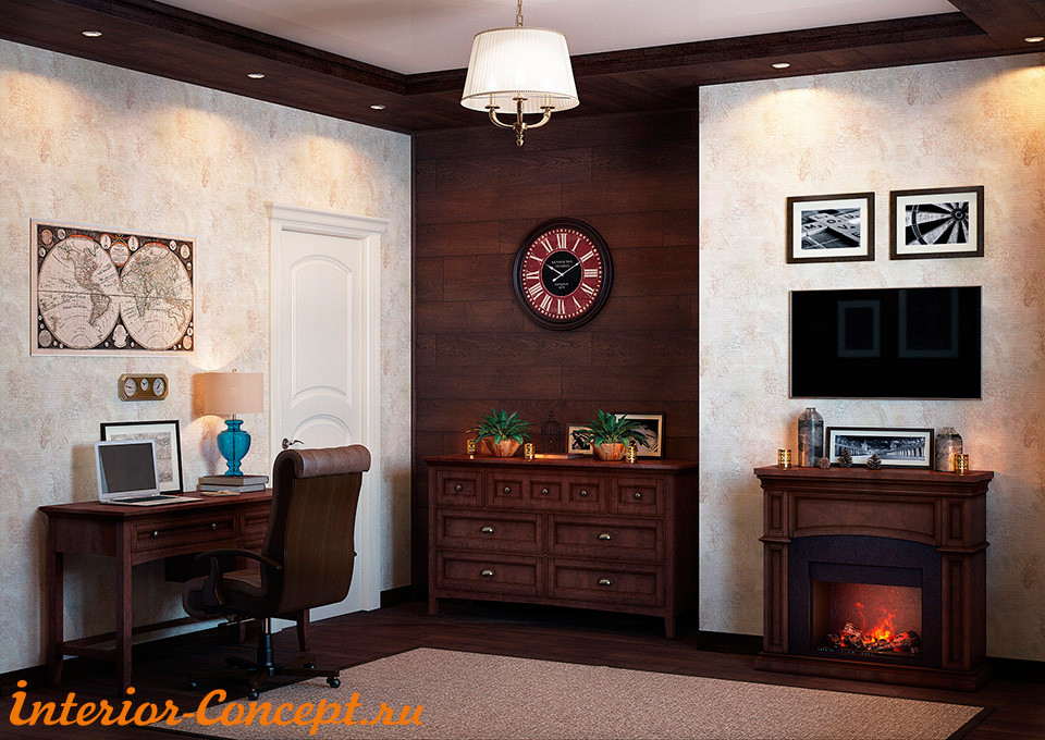 Комната отдыха в стиле Шале