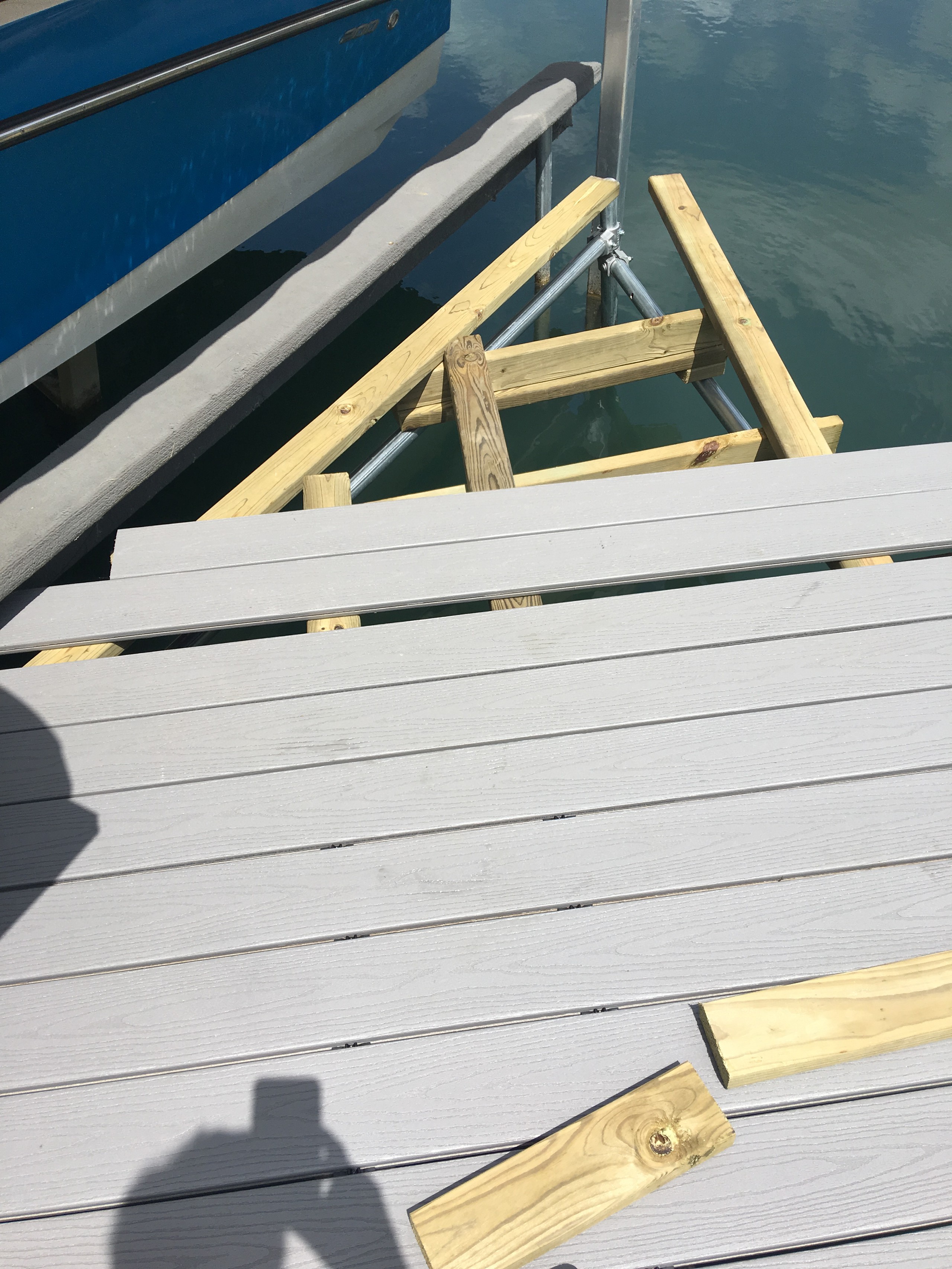 New Fiberon Dock strip and replace and add triangle section