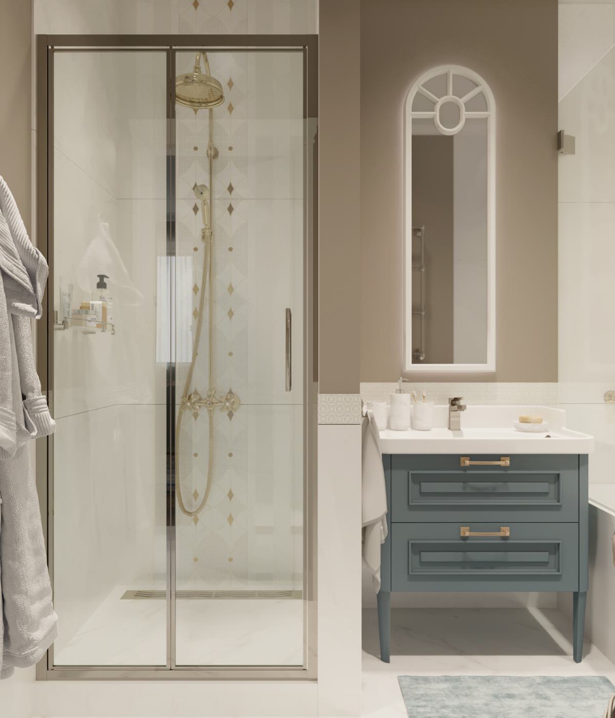 Санузел. В стиле Неоклассика