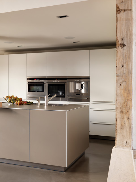 Eco barn conversion contemporary-kitchen