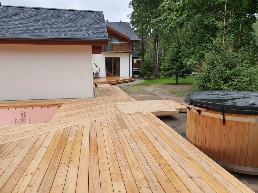 Проект наружных террас в Зеленогорске .