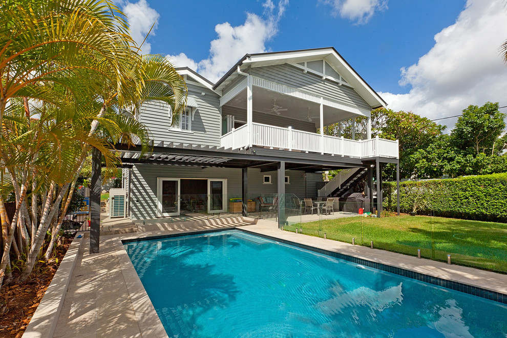 Classic Queenslander Renovation - Contemporary - Pool - Brisbane - by ...