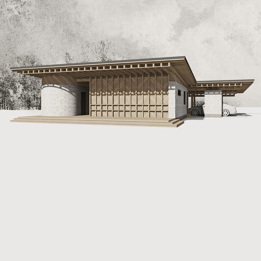 дом охраны со стоянкой