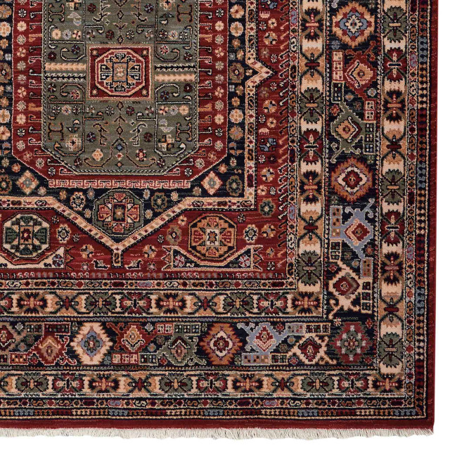 Kindred-Qashqai Woven Area Rug, Cardinal Indigo, Rectangle, 3'11"x4'11"