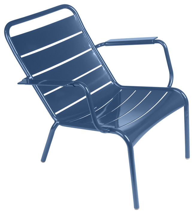 Fermob Luxembourg Low Chair Modern Outdoor Lounge Chairs by FermobUSA