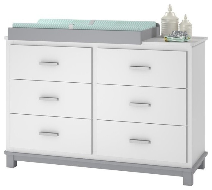 Altra Furniture White Cosco Leni Dresser with Changing Table - 5925321COM