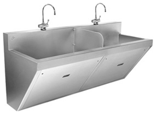 Double Compartment Surgeons Scrub Sink
