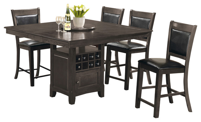 Viviana 5-Piece Storage Table Set With Lazy Susan, Gray ... Viviana 5-Piece Storage Table Set With Lazy Susan, Gray ...