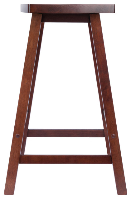 Fan Shape Stool Katashi Fan Shape Counter Stool, Walnut, 24