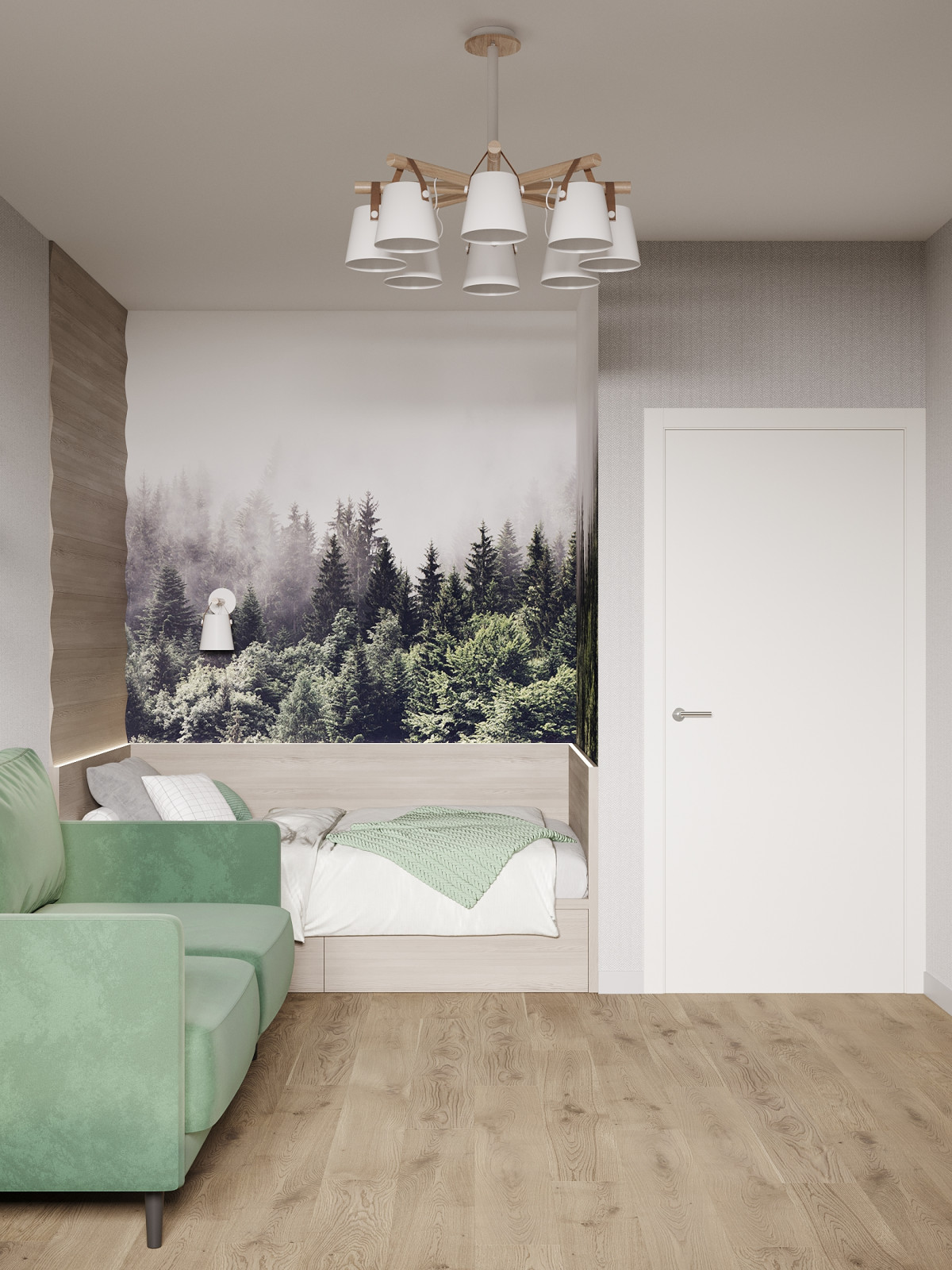 ЖК «Ultra City», квартира в стиле современный минимализм в теплой светлой гамме