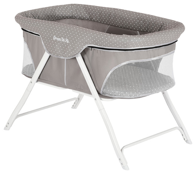 Dream On Me Traveler Portable Bassinet, Twinkle Gray