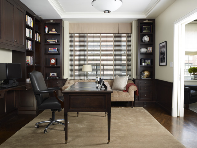Transitional library klassisch-arbeitszimmer