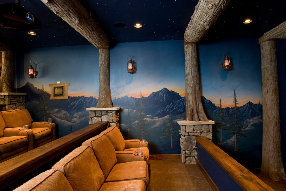 Keystone Parade of Homes - Rustic - Home Theatre - Denver - by Floors ...