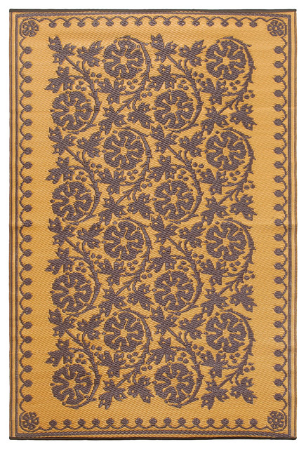 Cinnamon Cinquefoil Floor Mat Contemporary Outdoor Rugs By Cinnamon Cinquefoil Floor Mat
