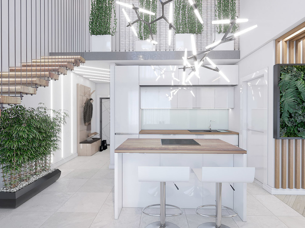 Интерьер двухуровневой квартиры