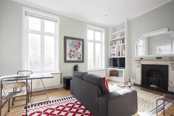 Sitting Room, decorated transitional-living-room