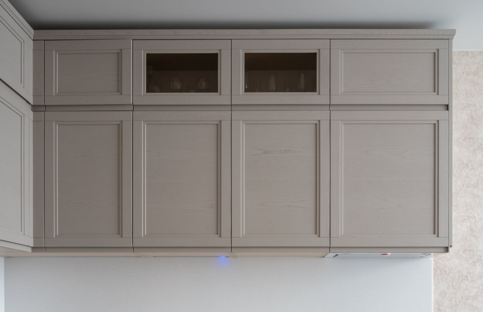 Угловая кухня Джаспер в цвете Экрю от дизайнера