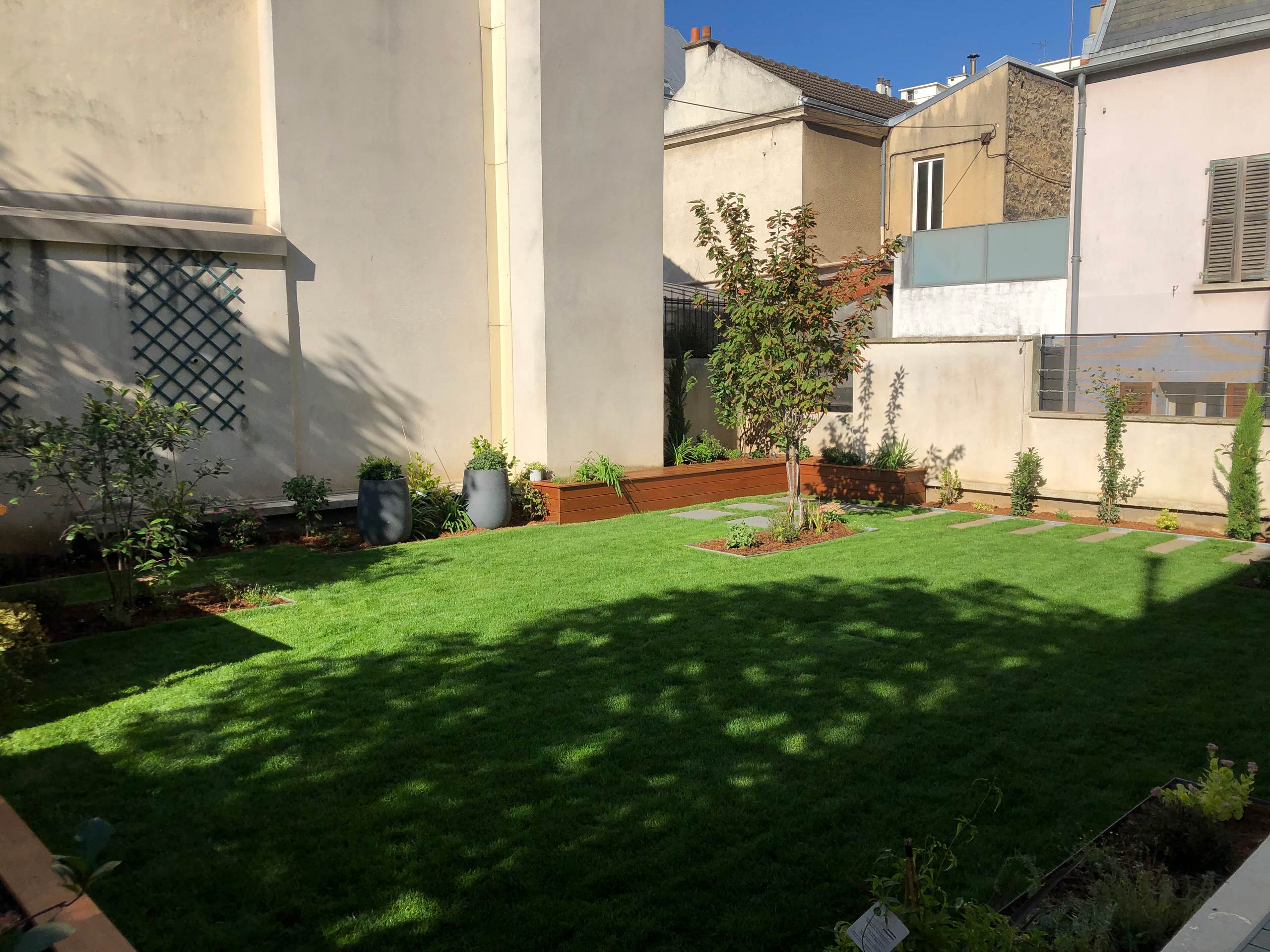 Réaménagement d'un jardin sur dalle
