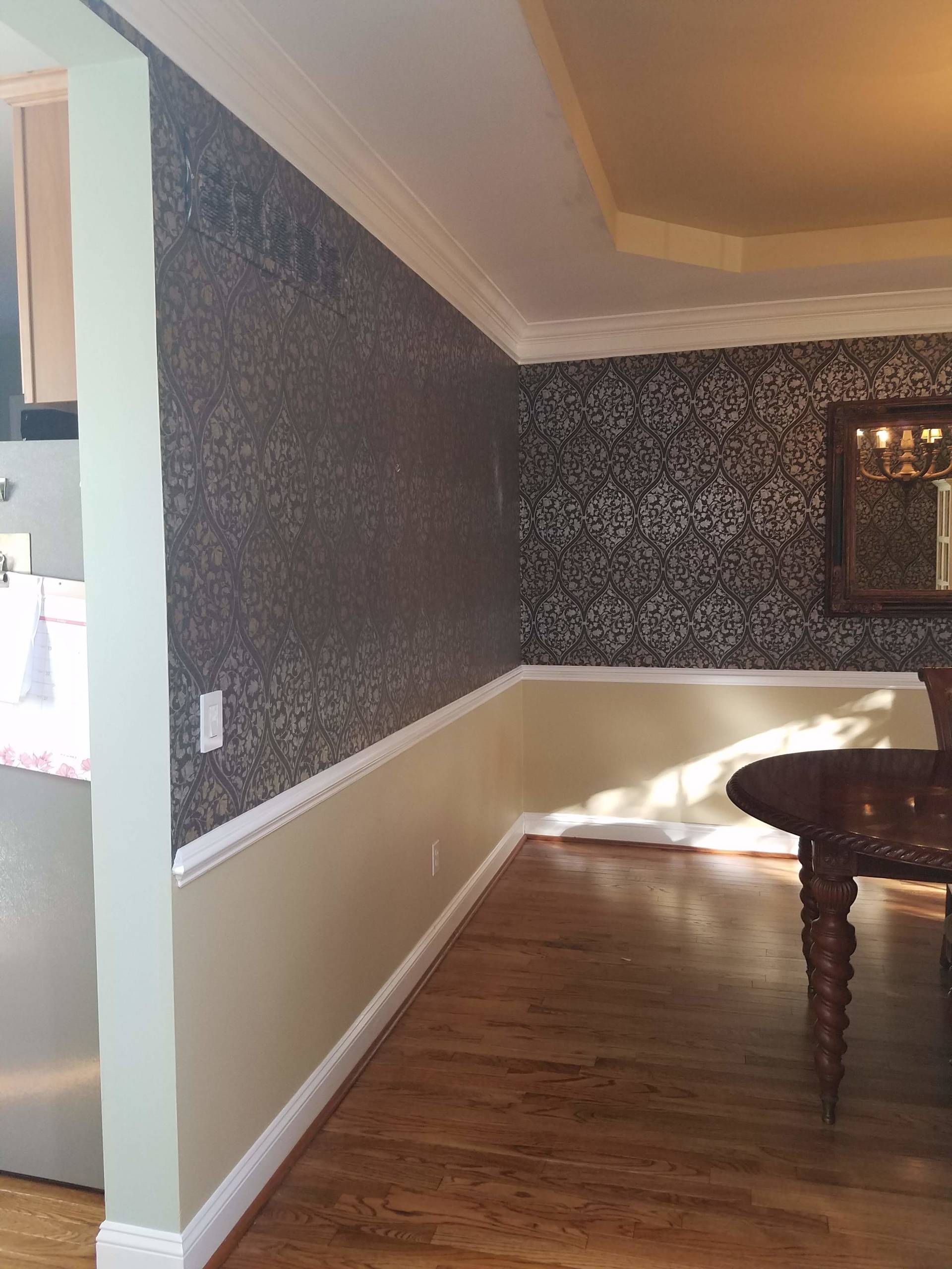 Install: Above the Dining Room Chair Rail