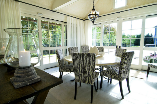 Poolhouse transitional-living-room