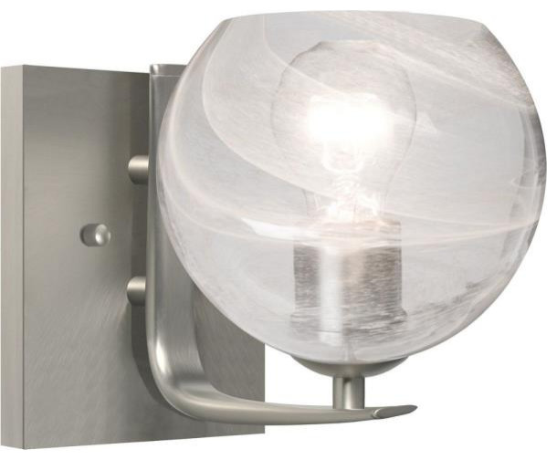 Besa Lighting 1WC-JILLYCL-SN Jilly - 1 Light Bath Vanity
