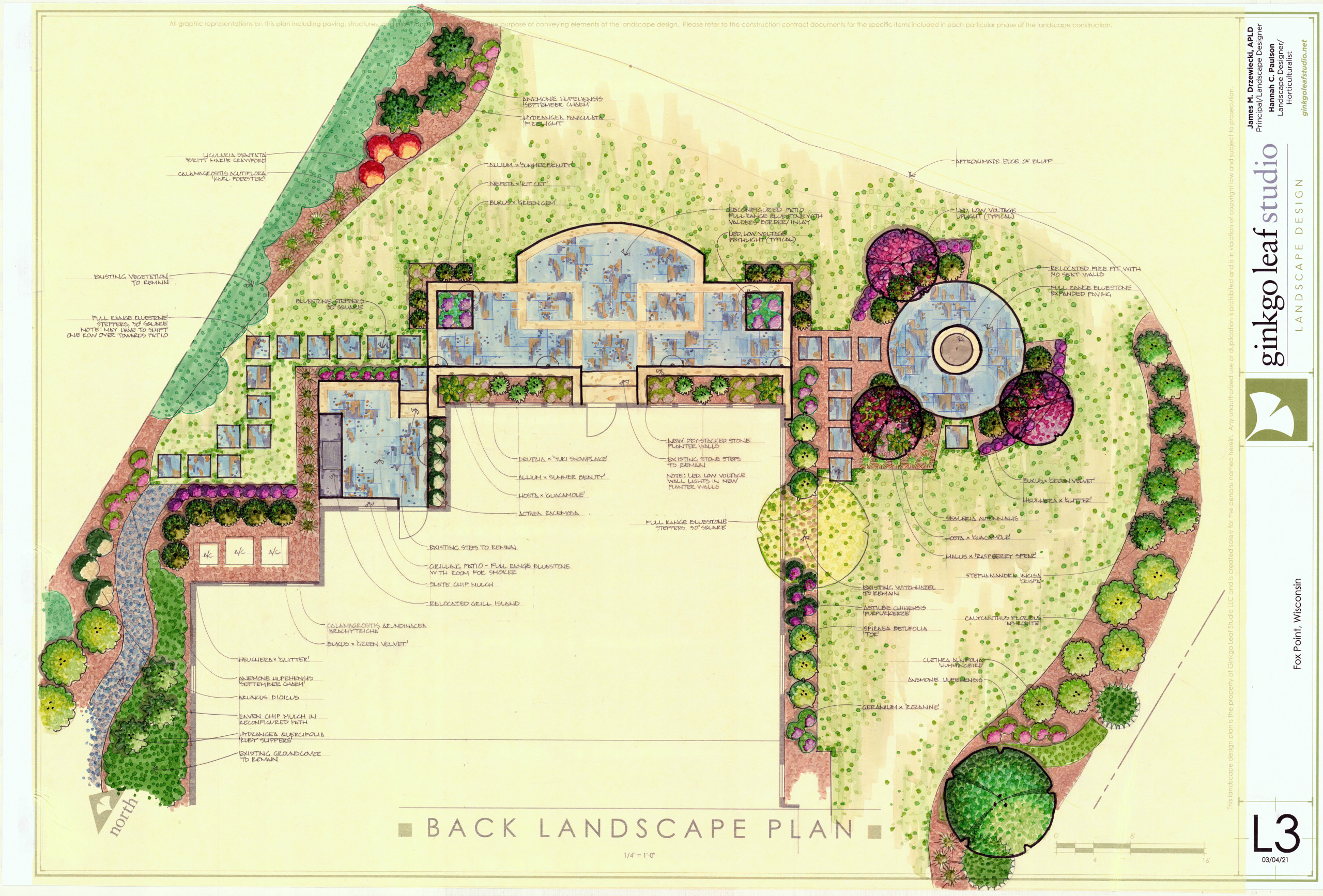 Transitional Backyard Landscape - Fox Point, WI
