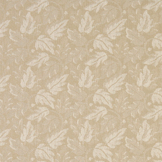 Beige Leaf Floral Heavy Duty Crypton Fabric By The Yard, Sample ...