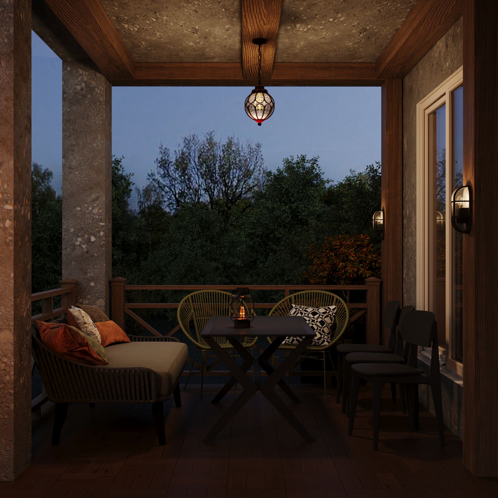 Дизайн 2х этажного дома в стиле эклектика