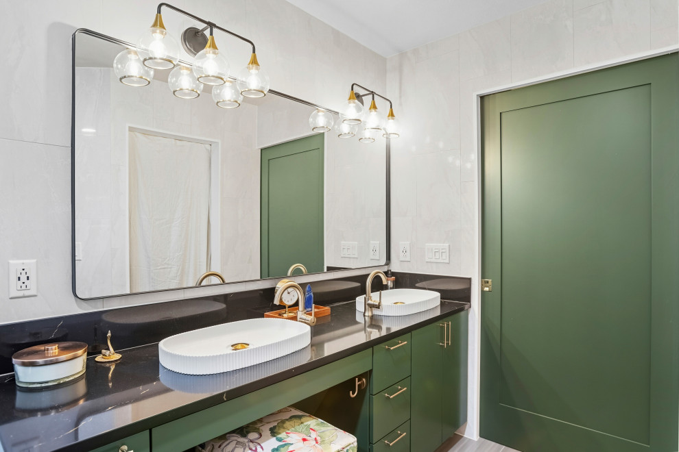 Emerald and Indigo Mosaic Bath