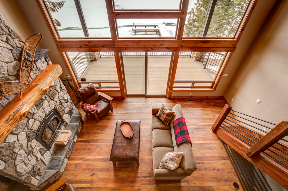 Home design - rustic home design idea in Seattle