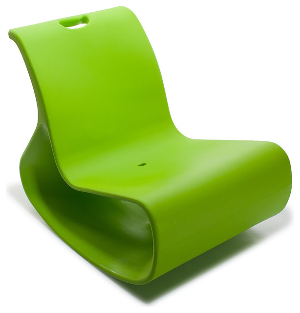 Modern Plastic Outdoor Lounge Chair, Offi Mod Lounger Contemporary