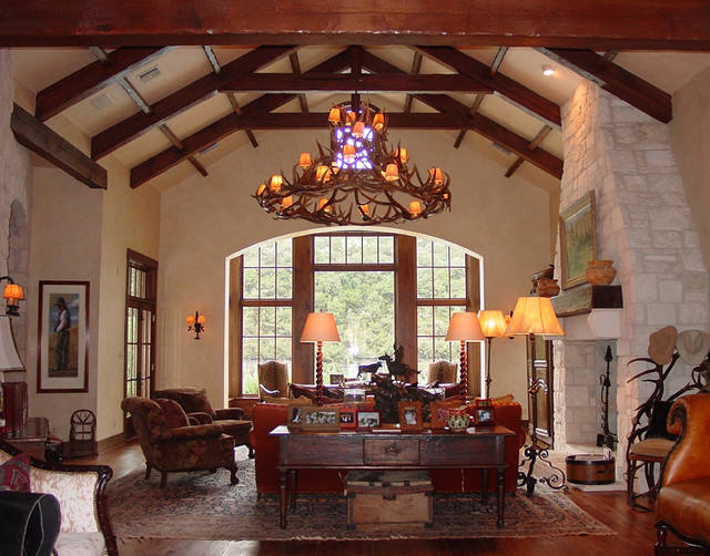 Texas Hill Country Traditional Living Room Austin By