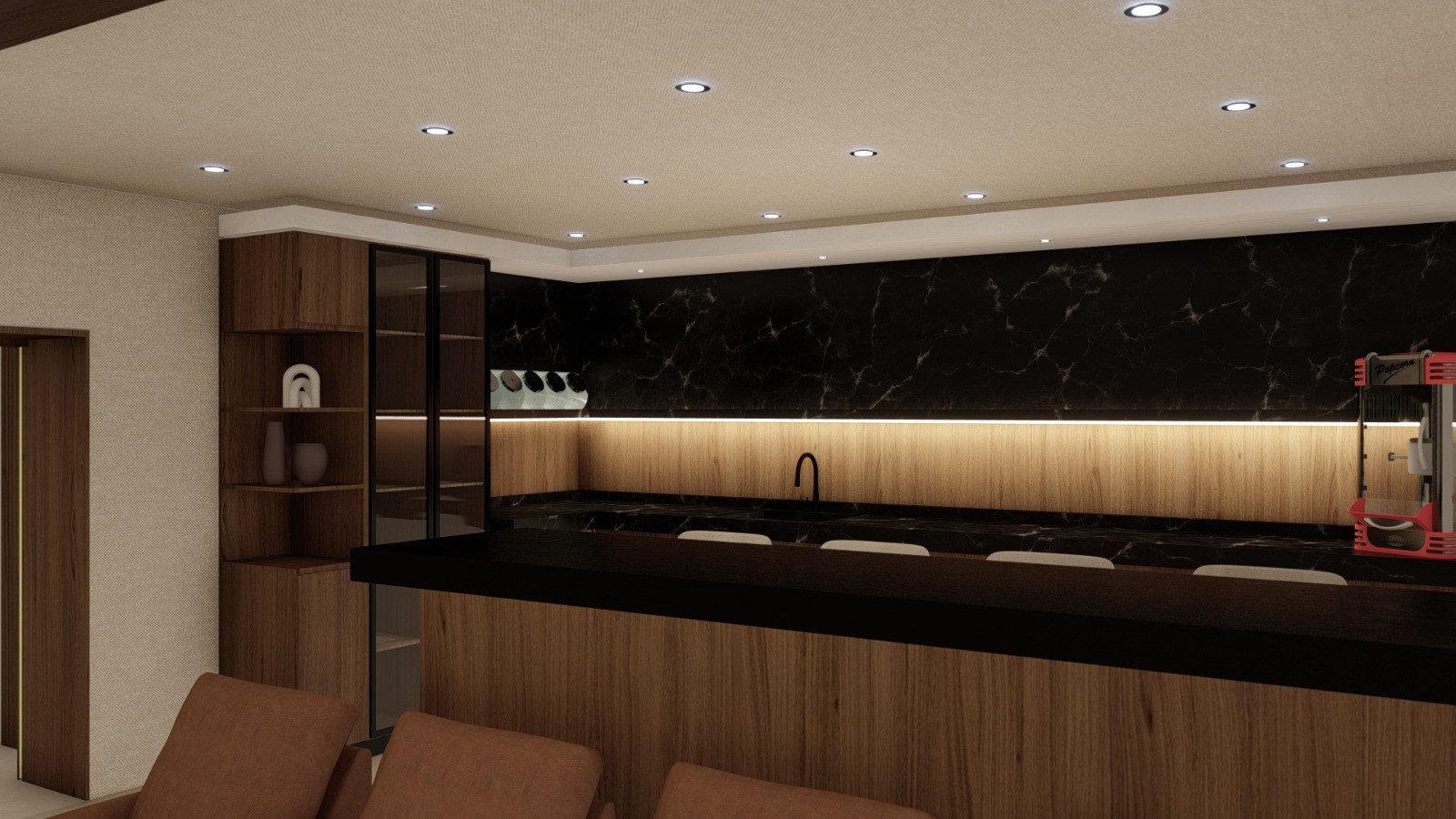 Luxury Basement Renovation – Duxbury, MA