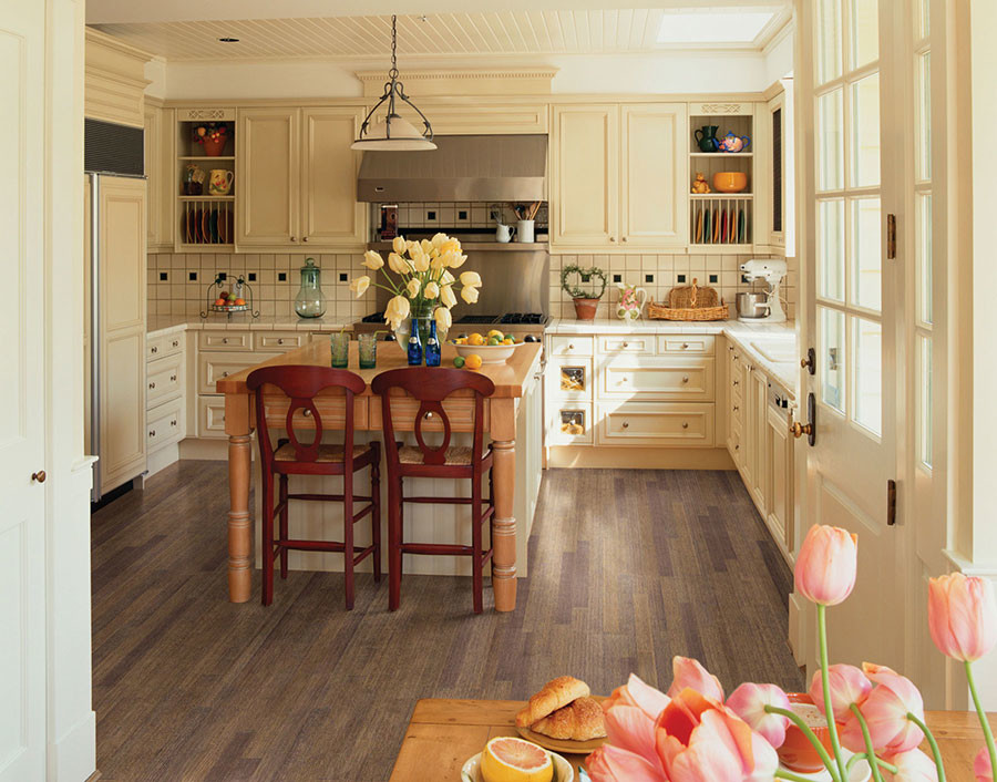 Teragren Bamboo Flooring Farmhouse Kitchen Chicago By