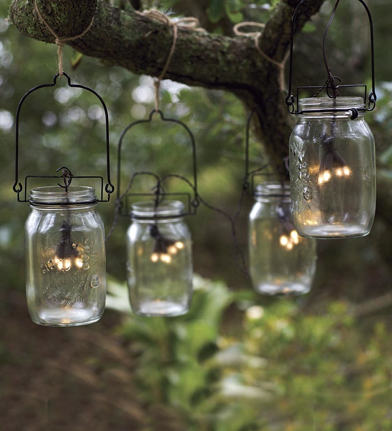 Glass Mason Jar Solar String Lights