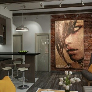 отделка стен 3D мозаикой