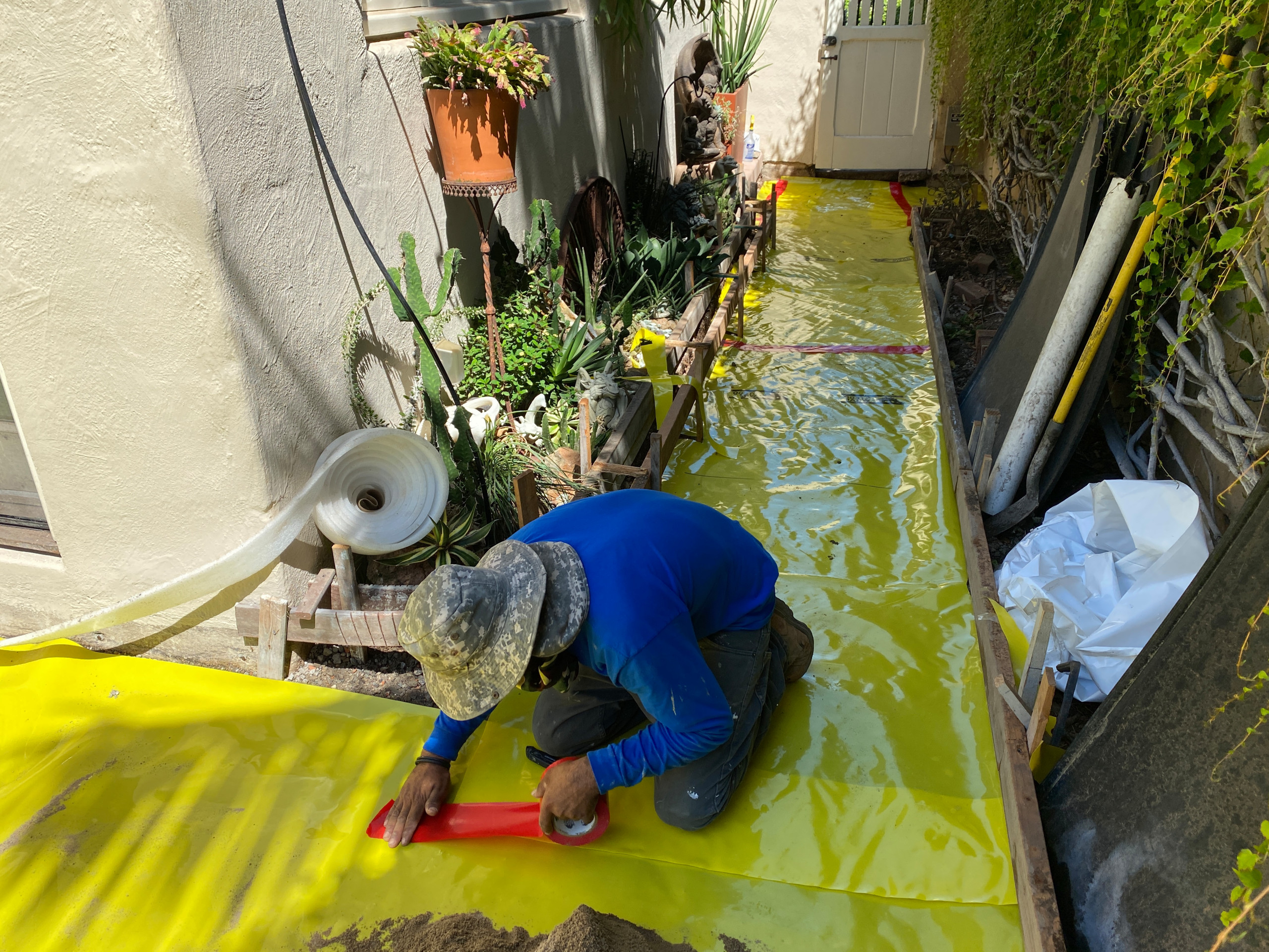 Installing Stego Wrap Waterproof Membrane in Mission Hills