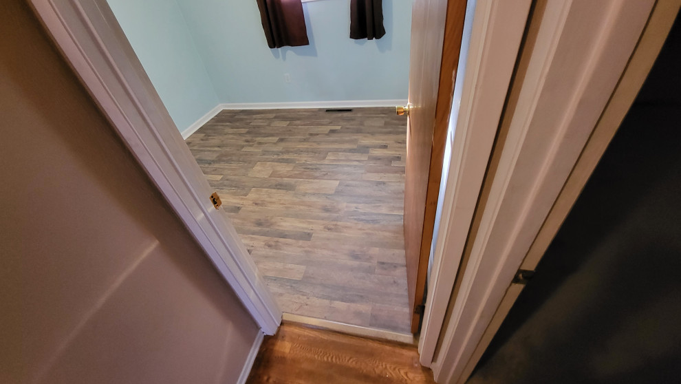 small room flooring installation