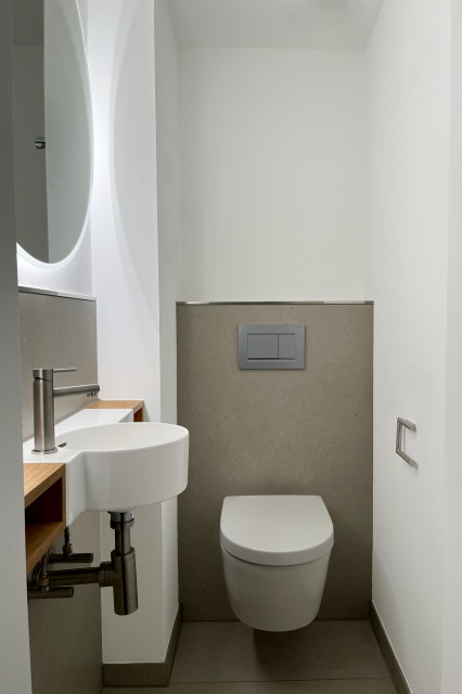 G&auml;stebad moderne-lille-badevaerelse