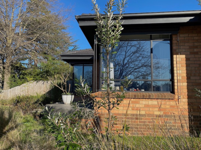 House in the suburbs retro-exterior
