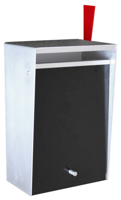 Wall Mount Letterbox With Lock Contemporary Mailbo By Box Wall Mount Letterbox With Lock Orange Flag