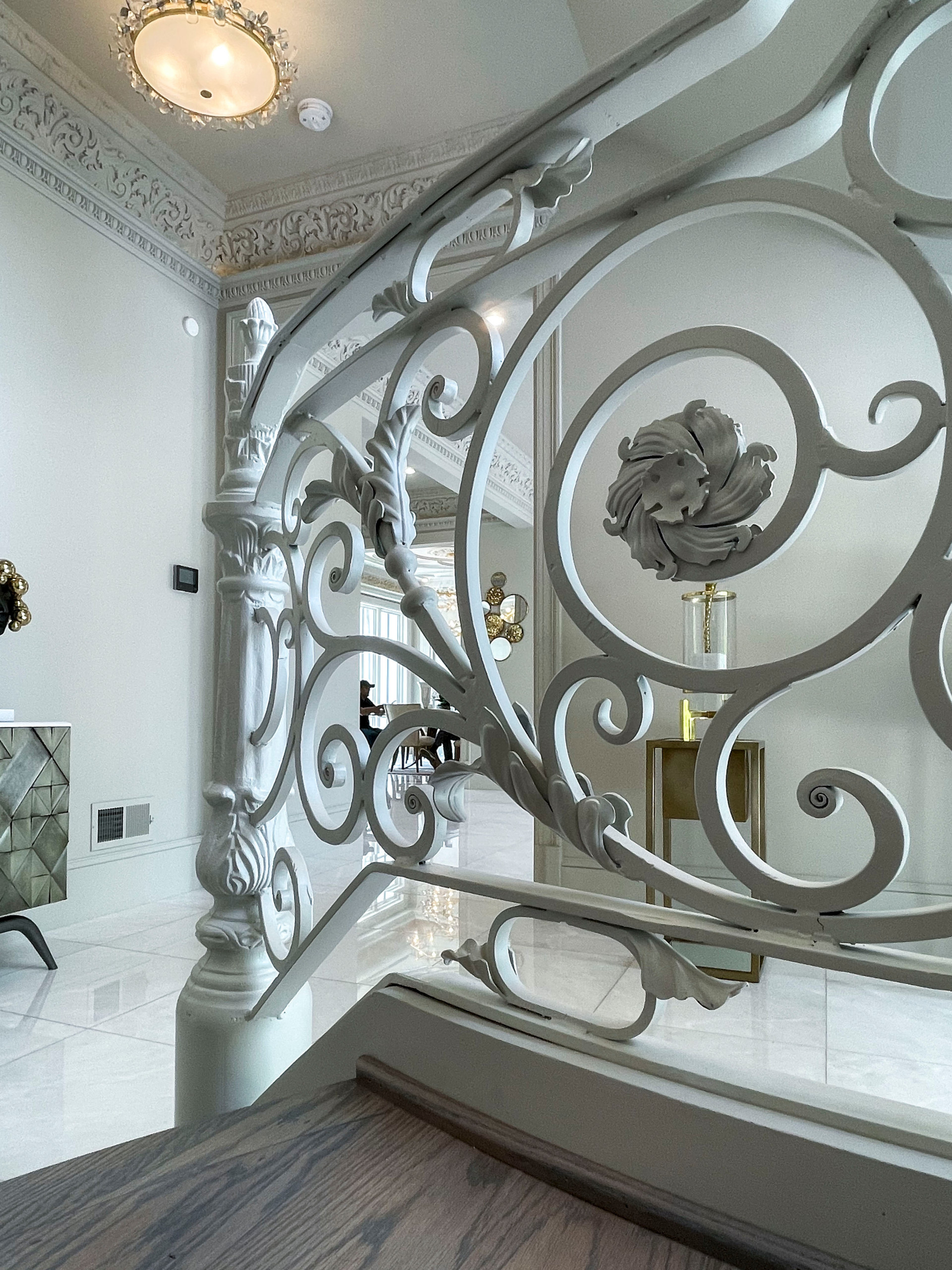 104_Curved Staircases in 18th Century French Inspired Mansion, Mclean VA 22101