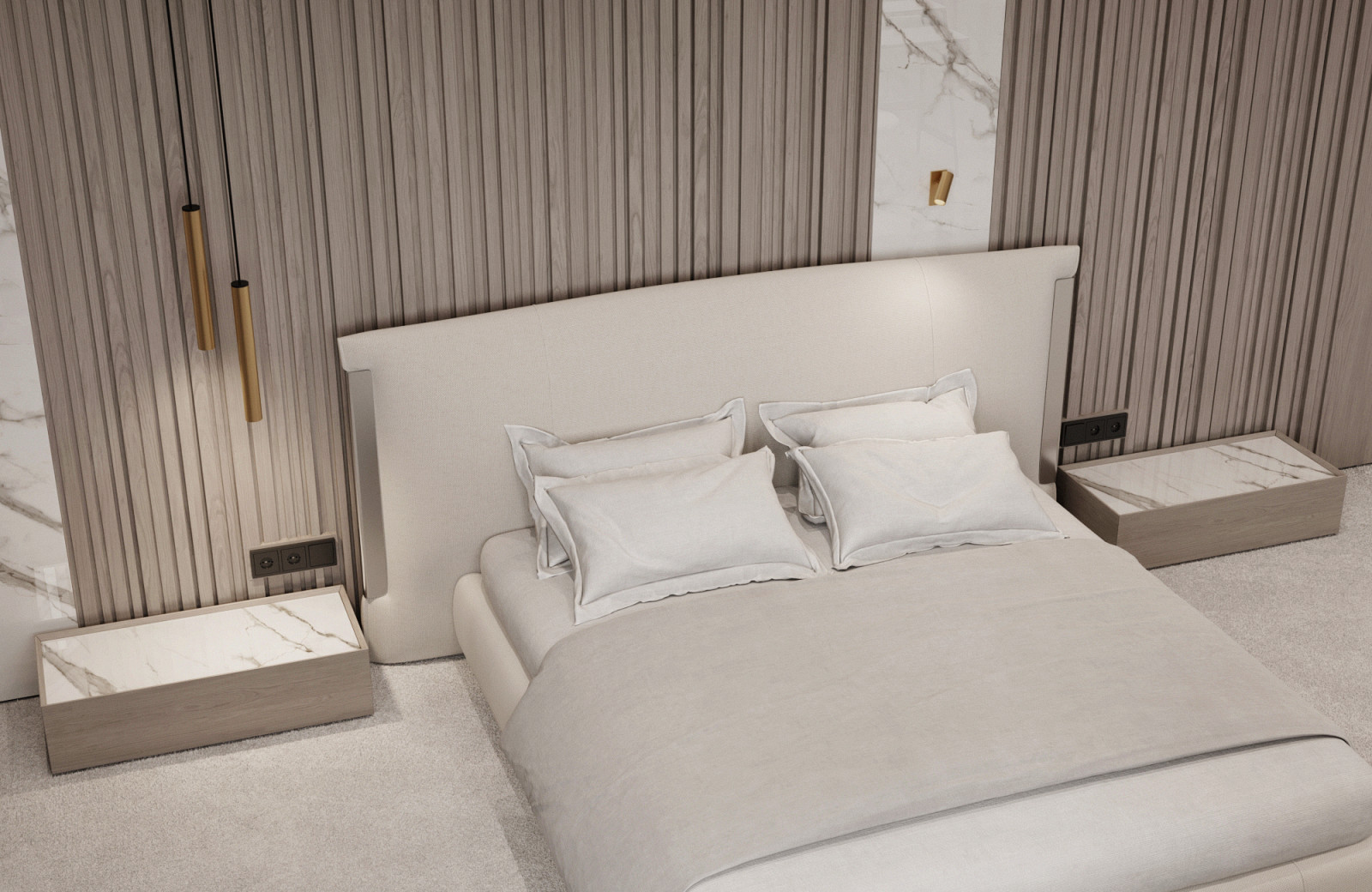 Хозяйская спальня с гардеробной, 25 кв.м