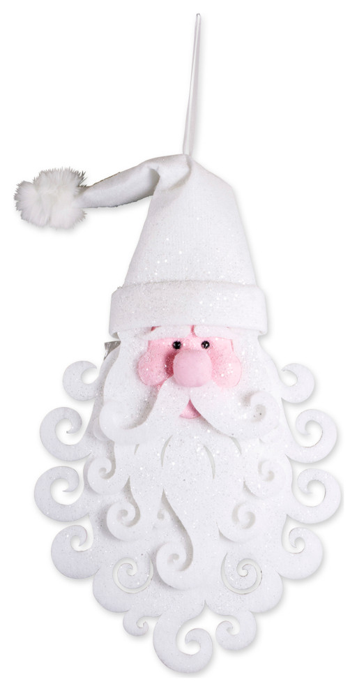 DII Hanging Foam Santa With White Hat Contemporary Holiday Accents And Figurines by