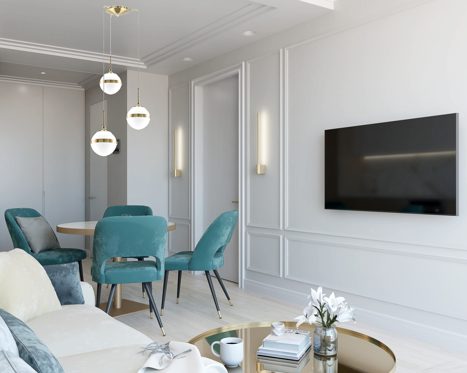 Кухня-гостиная 22,5 кв.м