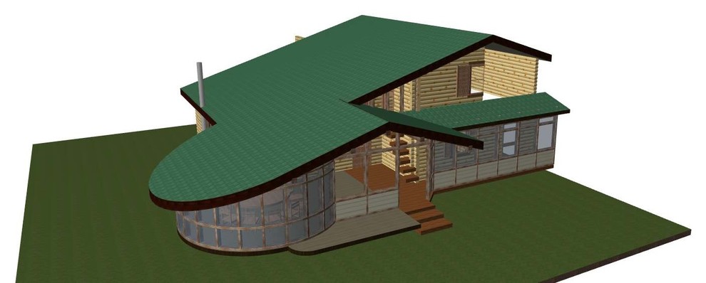 Чайный домик "вид с дрона"