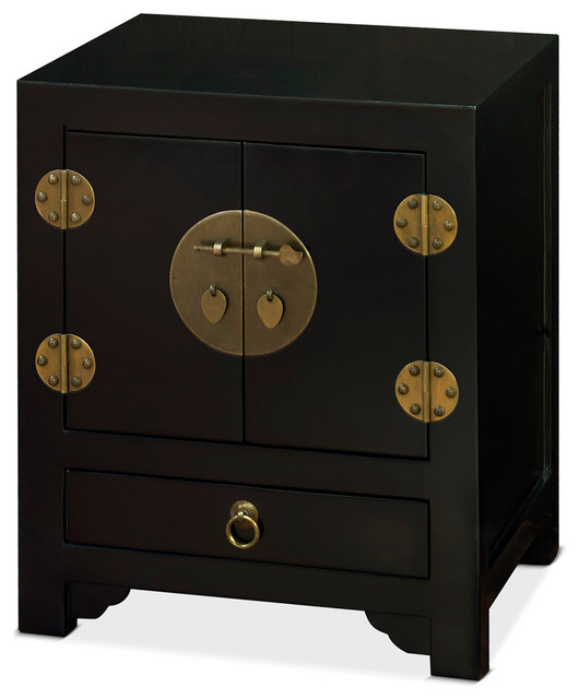Elmwood Chinese Style Ming Black Asian Accent Chests And