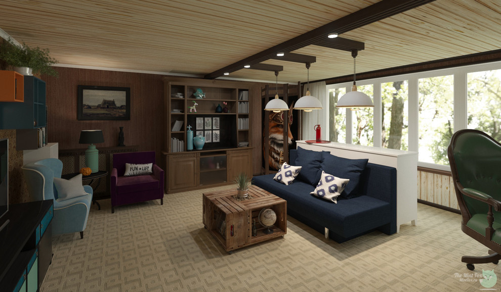 Декор мансарды c элементами steampunk