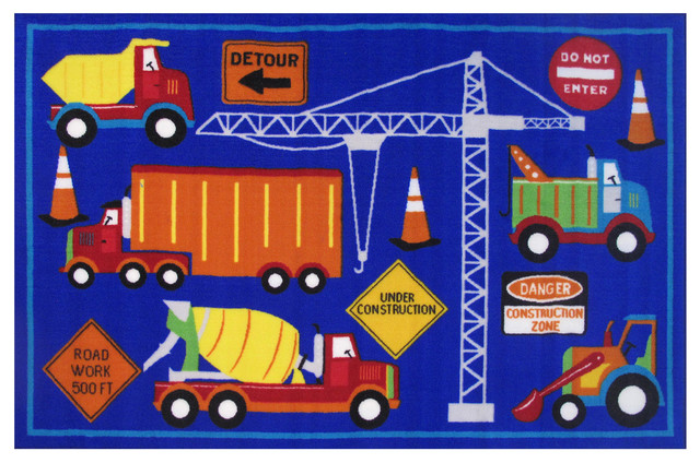 Fun Rugs Fun Time Collection Men At Work Area Rug, 39